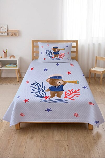 Evmila Sailor Teddy Bear Coral Star Σετ Πικέ για Ένα Άτομο - Αξιολάτρευτο Μον...