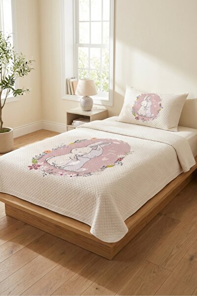 Evmila Χαριτωμένο σετ για νέους με σχέδιο κουνελιού και λουλούδια - Διακοσμητ...