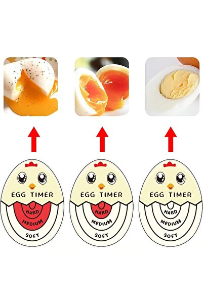 Generic Egg Timer for Perfect Boiled Eggs – 2 Pack Colour Changing Heat Sensitive Soft & Hard Boil Guide