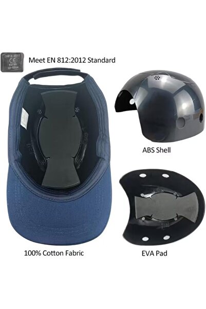 Generic Safety Bump Cap, Baseball Style Hard Hat with Ventilation Holes, Adjustable Protective Industrial He