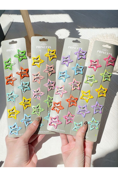 NOT GUILTY Polka Dot Colorful Star Buckle 10 Pcs