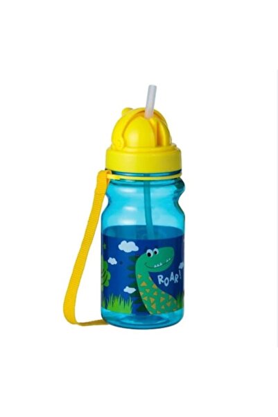 OEM Παγούρι Νερού για Παιδιά, Ανοιγόμενο, Δεινόσαυροι, Πλαστικό, Μπλε/Κίτρινο...