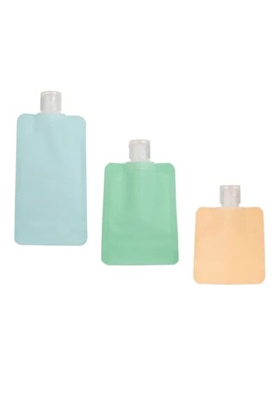 OEM Σετ 3 ταξιδιωτικών μπουκαλιών/τσαντακίων σε διαφορετικά χρώματα