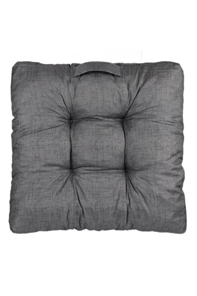 OEM Μαξιλάρι Καθίσματος ή Δαπέδου με Λαβή και Δύο Όψεις, Γκρι, 60x60x13εκ.