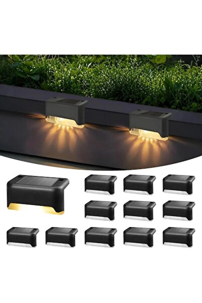 Trendily Σετ 12 Ηλιακών Φωτιστικών LED για Σκαλοπάτια και Βεράντα