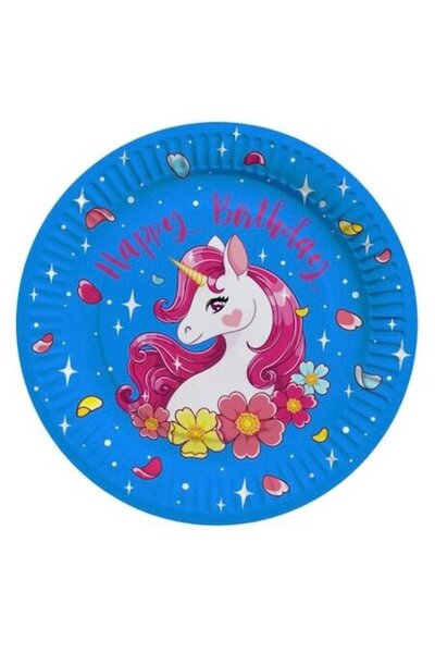 OEM Σετ 10 πιάτων πάρτι μονόκερου