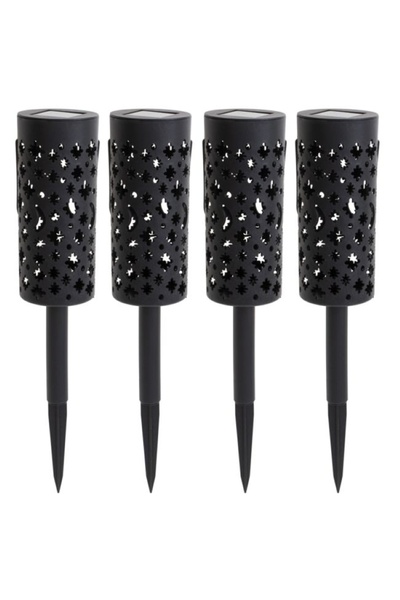 Avex Set 4 lampi solare de gradina cu picior si agatatoare tip "Felinar" cu LED