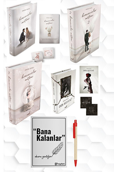 İndigo Kitap EMİNE TAVUZ-KİMSESİZLER MATEMİ 1. 2. ve 3. CİLT+DÜŞ KEFENİ CİLTL...