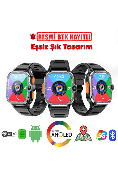 Tekvora 4G LTE PG Sim Kartlı Akıllı Saat | 16GB Hafıza, Çift Kamera, GPS, WiF...