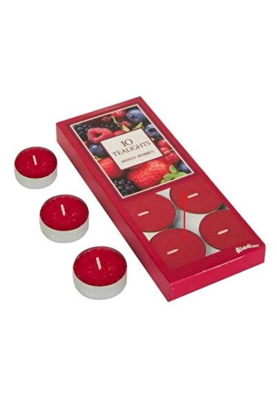 Aladin Σετ αρωματικών κεριών, μούρα του δάσους, 3x2 εκ., 10 τεμάχια