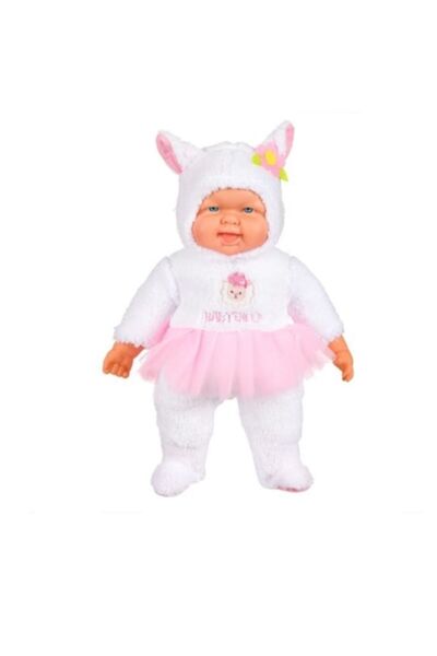 Wonderland Κούκλα μωρό με στολή λευκού προβάτου, 50 εκ.