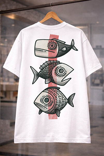Arv T-shirt Design Fish Oversize T-Shirt