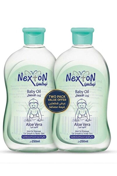 Nexton زيت تدليك الأطفال من نيكستون مع الألوة فيرا - 250 مل (عبوة من قطعتين)