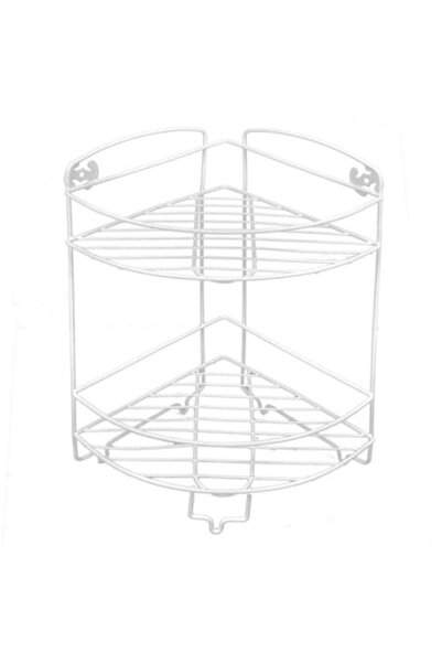Wonderland Μεταλλικό γωνιακό ράφι για το μπάνιο, λευκό, 12x50
