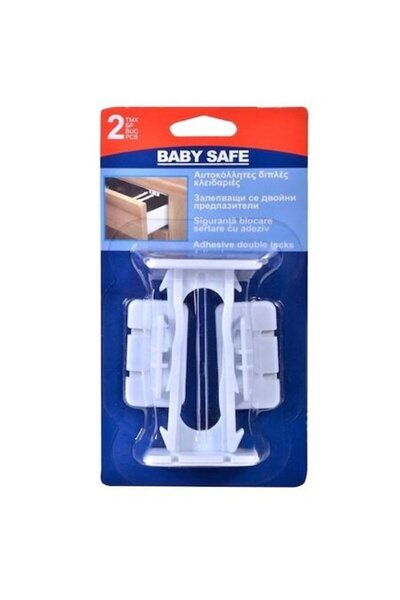 Wonderland Σετ 4 κλειδαριών συρταριών για την ασφάλεια των παιδιών, Λευκό