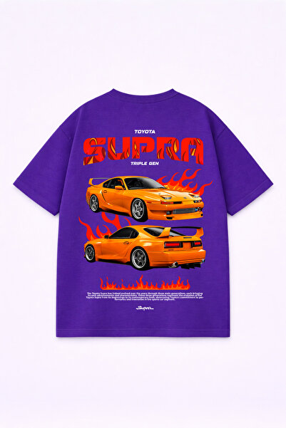 LORVEX Unisex Oversize T-Shirt 100% βαμβακερό T-Shirt με στάμπα, άνετη εφαρμο...