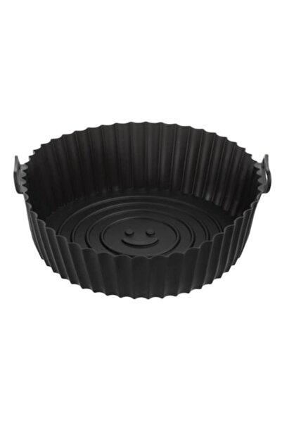 OME Καλούπι σιλικόνης για φριτέζα αέρος, Μαύρο, 23 x 7 εκ.