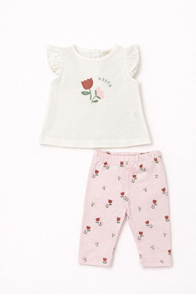 Bip Baby Tulip Patterned 2-Piece Set