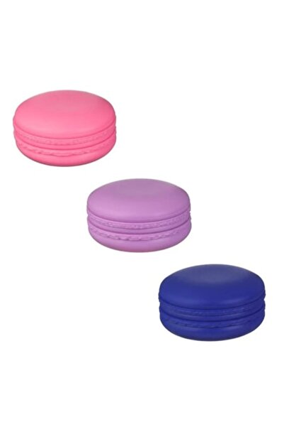 OEM Σετ 3 δοχείων σιλικόνης σε σχήμα μακαρόν