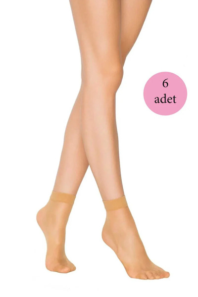 Generic Brand 6 Pieces Women's Skin Super 15 Matte Socks Skin
