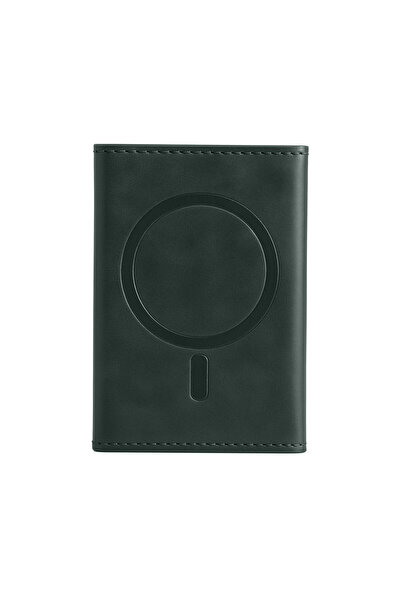 EHZ TEKNOLOJİ Magsafe Compatible Magnetic Leather Card Holder Wallet