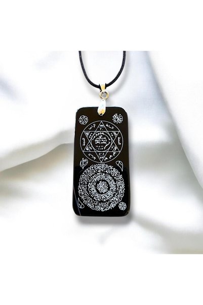 İKİZLER DOĞAL TAŞ Spirit Guard Prayer Necklace with Agate Natural Stone Prayer Necklace