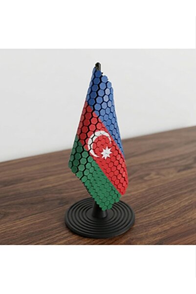 SARIBAŞ TEKNOLOJİ Hareketli Masaüstü Azerbaycan Bayrağı - Dalgalanan Bayrak D...