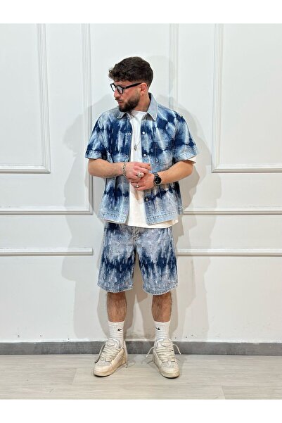 Urban Collection Ανδρικό τζιν κοστούμι με σχέδιο Urbancollection