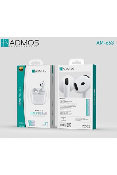 ADMOS AM-663 Hifi Voice Half-In-Ear Wireless Earbuds