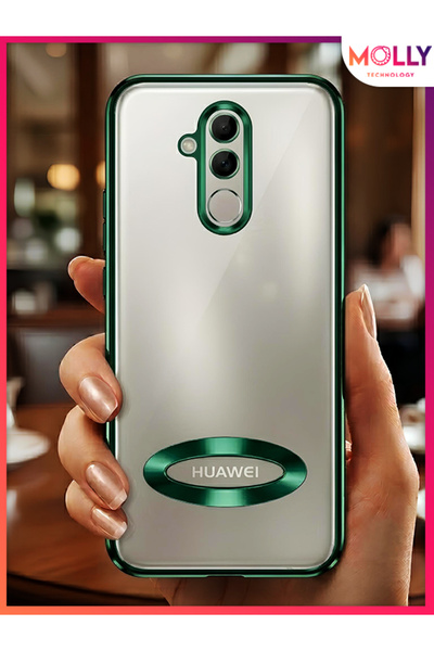 Molly HUAWEİ MATE 20 LİTE İçin Kenarları Zehir Yeşili Lens Koruyuculu Lou Laz...