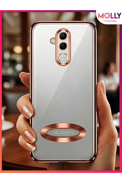 Molly HUAWEİ MATE 20 LİTE İçin Kenarları Rose Lens Koruyuculu Lou Lazer Şeffa...