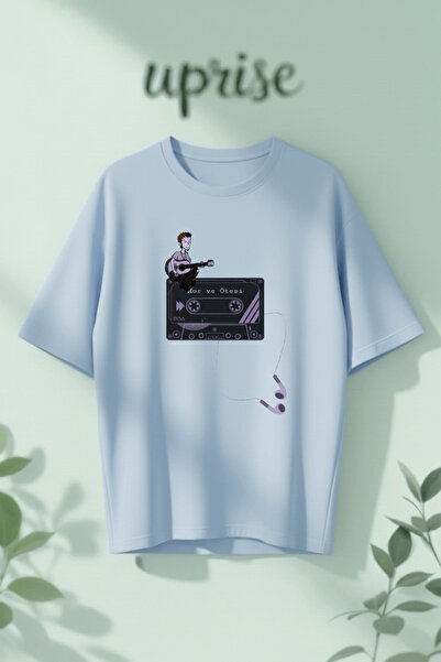 Vordevia Μωβ και περισσότερα χρώματα με στάμπα, βαμβακερό μπλουζάκι oversized