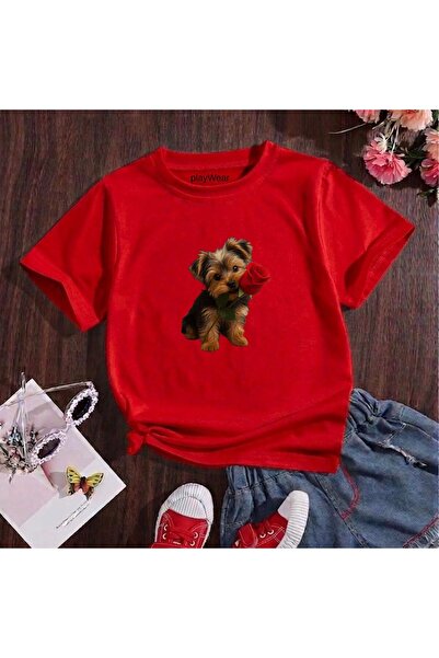 playwear Παιδικό unisex μπλουζάκι με στάμπα Rose Tutan Doge, 100% βαμβακερό, ...
