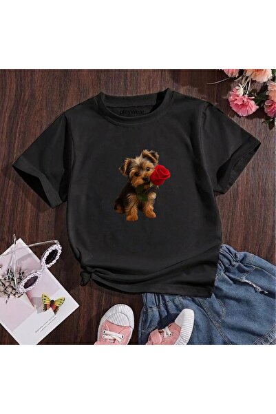 playwear Παιδικό unisex μπλουζάκι με στάμπα Rose Tutan Doge, 100% βαμβακερό, ...