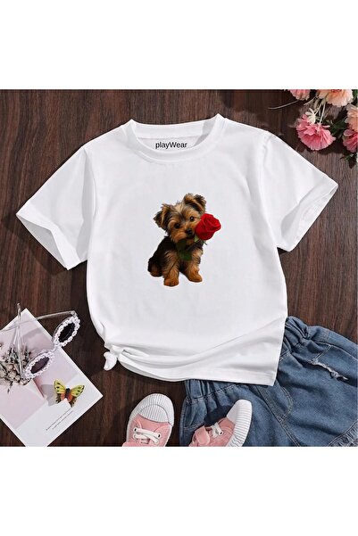 playwear Παιδικό unisex μπλουζάκι με στάμπα Rose Tutan Doge, 100% βαμβακερό, ...