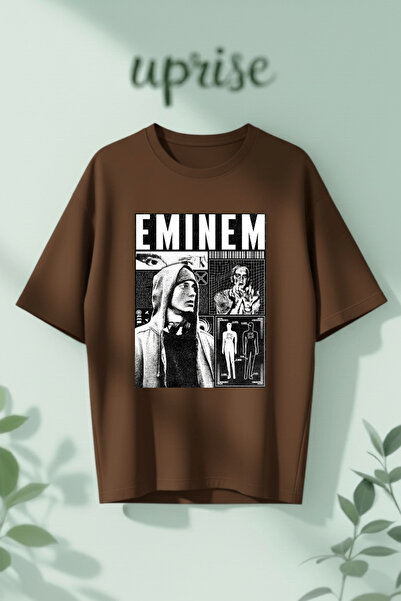 Vordevia Μπλουζάκι Eminem με στάμπα από βαμβάκι σε oversized γραμμή