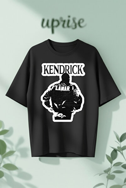 Vordevia Μπλουζάκι Kendrick Lamar από βαμβάκι με στάμπα, σε oversized γραμμή