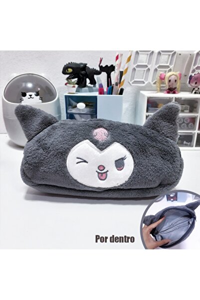 Meyra Accessories sanrio kuromi peluş kalemlik kalem kutusu makyaj çantası lüx hediyelik ürünler