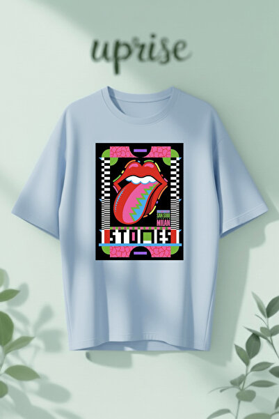Vordevia The Rolling Stones Τυπωμένο Βαμβακερό Oversize T-shirt