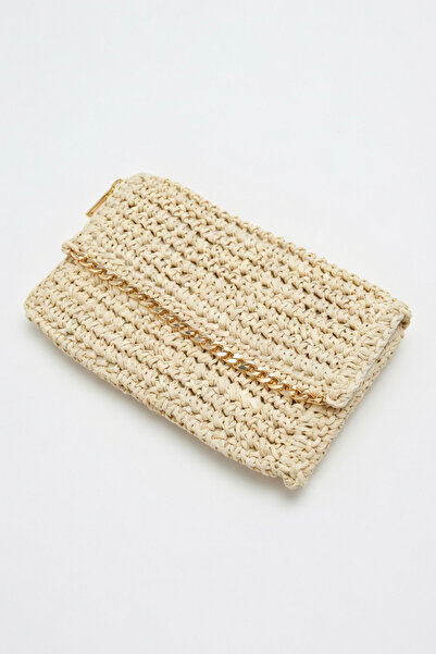 Mollycrush Γυναικεία Σειρά Premium Χειροποίητο Εκρού Ψάθινο Πορτφόλιο |   Τσά...