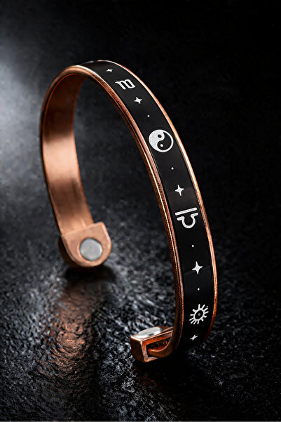 İyyaKee Men's and Women's Copper Bracelet with Magnet Model, Astrological Pow...