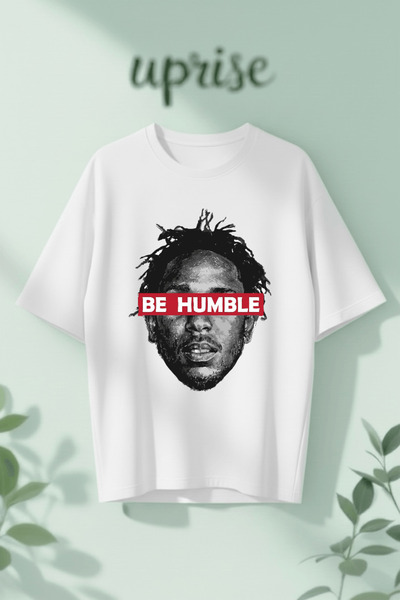 Vordevia Μπλουζάκι Kendrick Lamar από βαμβάκι με στάμπα, σε oversized γραμμή