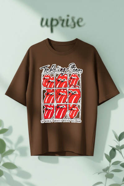 Vordevia The Rolling Stones Printed Cotton Oversize T-Shirt