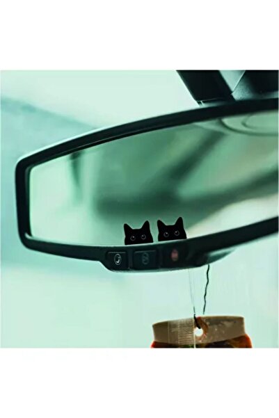Turuncu Sticker Araç Ayna Kedi Sticker Etiket ( 1 adet ) 2,5x2 cm – Araç – Mo...