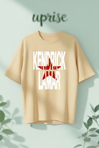 Vordevia Μπλουζάκι Kendrick Lamar από βαμβάκι με στάμπα, σε oversized γραμμή