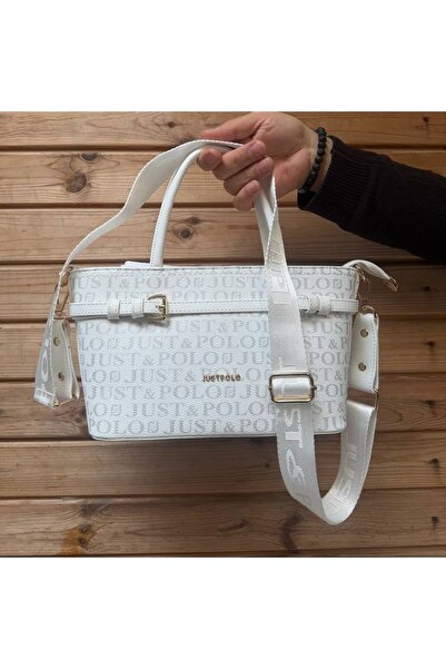 Just Polo Women's Black Hand and Shoulder Bag with Cross Strap for Daily Styl...
