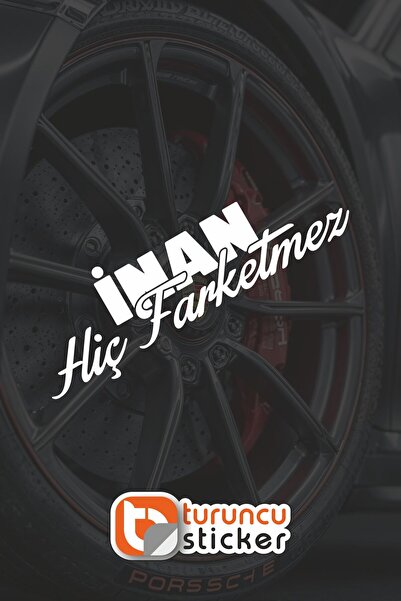 Turuncu Sticker ملصق Believe It Never Matters مقاس 20x6 سم - ملصق للسيارة - ا...