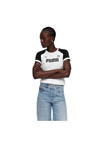 Puma Γυναικείο λευκό αθλητικό μπλουζάκι Ringertee 691862-02