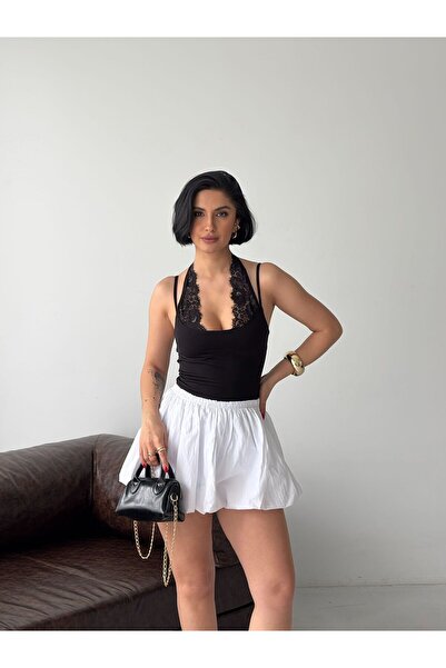 OTAKU Γυναικείο κορμάκι με δαντέλα και λεπτομέρειες, με κούμπωμα και λικρά, κ...