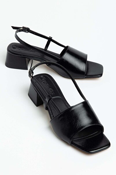 Dilimler Ayakkabı Γυναικεία πέδιλα με χαμηλό τακούνι μεγάλου μεγέθους, μαύρα,...